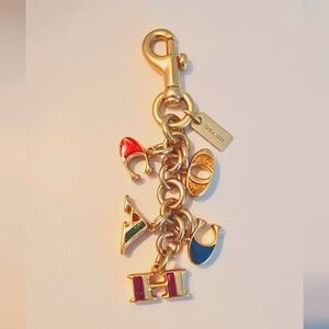 Coach Enamel Letter Bag Charm